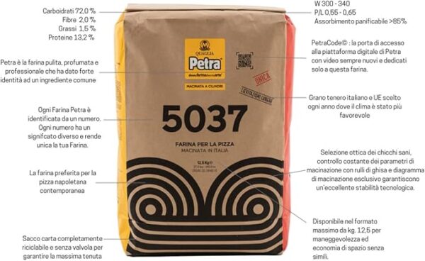 Farina lunghe lievitazioni Petra - 12,5 kg