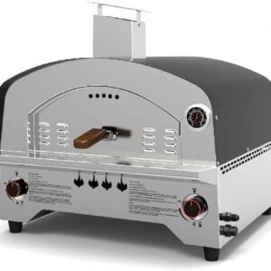 Forno per Pizza a Gas in Acciaio Inox Doppio Bruciatore Speedy500
