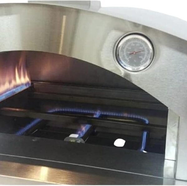 Forno per Pizza a Gas in Acciaio Inox Doppio Bruciatore Speedy500