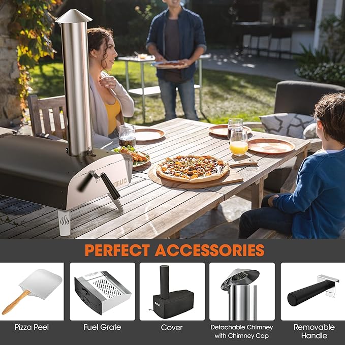 Teglia Per Pizza Rotonda Antiaderente 30,5 Cm – Adatta A Microonde E Forno, In Acciaio Al Carbonio, Per Pizze Croccanti, Carne E Pesce