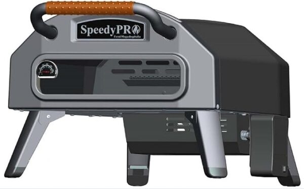 Forno per Pizza a Gas in Acciaio con Pietra Rotante Automatica SpeedyPRO