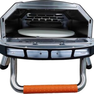 Forno per Pizza a Gas in Acciaio con Pietra Rotante Automatica SpeedyPRO