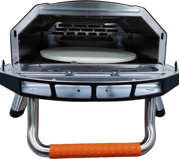 Forno per Pizza a Gas in Acciaio con Pietra Rotante Automatica SpeedyPRO