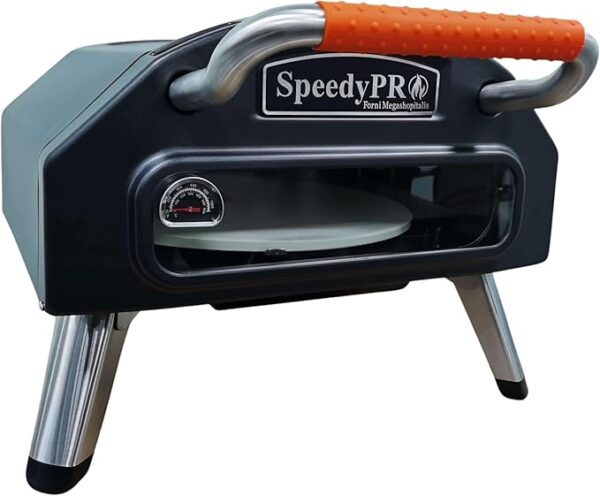 Forno per Pizza a Gas in Acciaio con Pietra Rotante Automatica SpeedyPRO