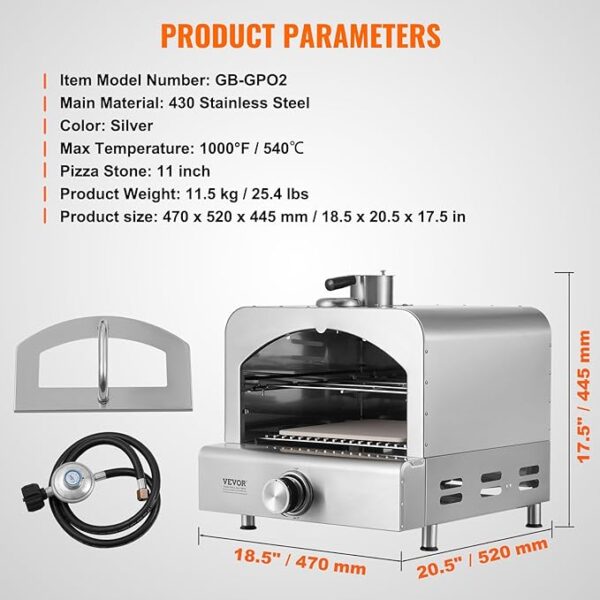 Forno per Pizza da Esterno Portatile VEVOR