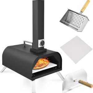 Forno per Pizza a Legna Portatile 12 Pollici