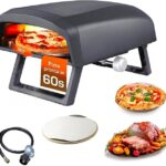 Forno Pizza a Gas con Piatto Rotante 360 Gradi Avilia
