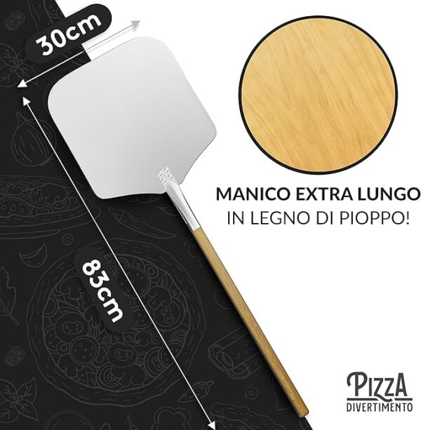 pala per pizza in alluminio inossidabile