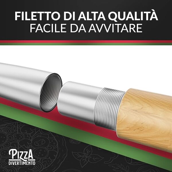 pala per pizza in alluminio inossidabile