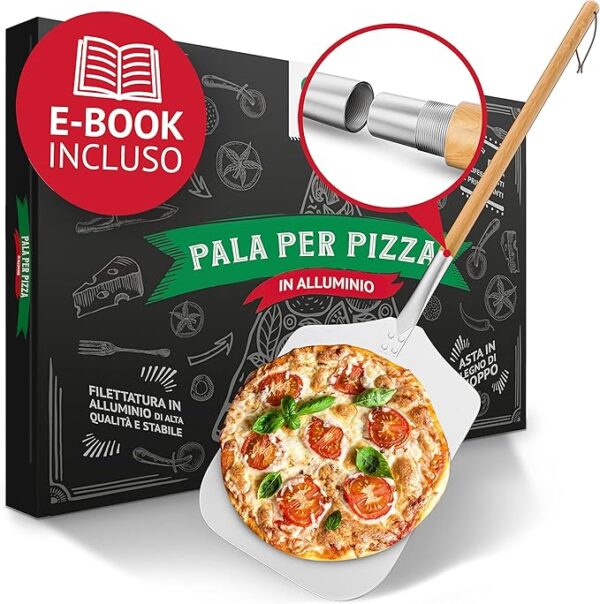 pala per pizza in alluminio inossidabile