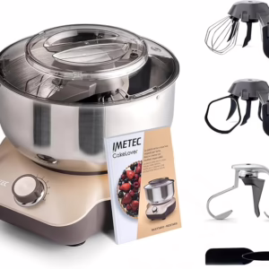 Impastatrice a Gancio Imetec CakeLover - 1000W, 6 Velocità, Ciotola 5L