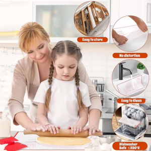 Spianatoia per Pizza in Silicone Antiscivolo WECUTE